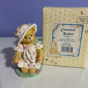 Cherished Teddies Lisa with Purse Figurine “My Best is Always You”
